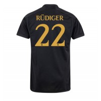 Camiseta Real Madrid Antonio Rudiger #22 Tercera Equipación Replica 2023-24 mangas cortas